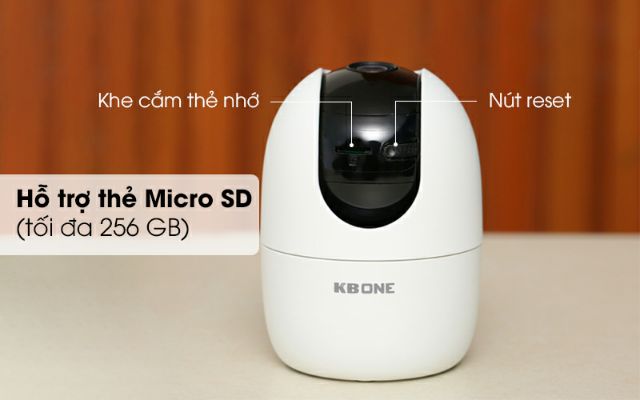 Camera wifi quan sát từ xa, quan sát ban đêm, xoay 360 KBone H21PW