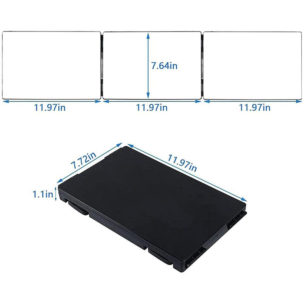 SOFTNESS Gương Gấp 3 Chiều Xoay 360 Độ Tạo Kiểu Tóc DIY Dành Cho Nhà Tắm° Gương Cắt Tóc Chuyên Dụng Cho Thợ Làm Tóc