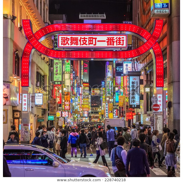 Tranh lụa 3d Đường Phố Nhật Bản ĐPNB-02