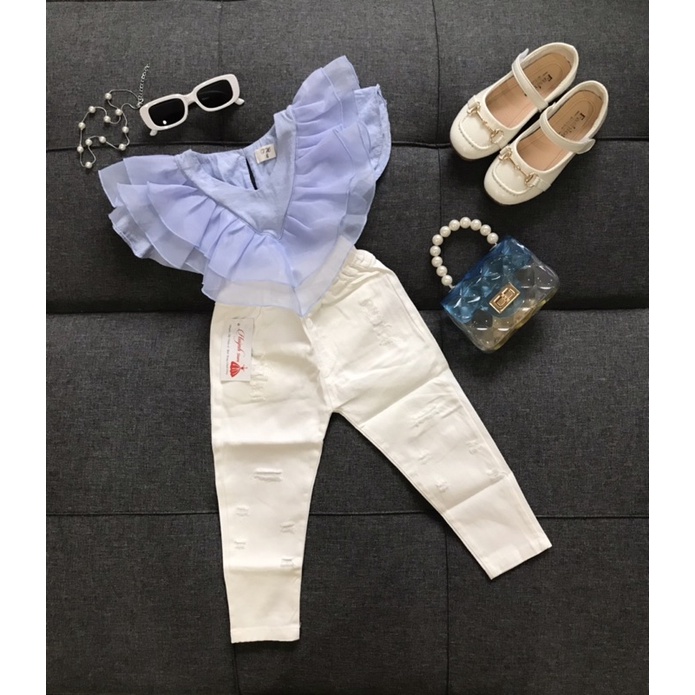 Quần Kaki Trắng 8-35kg Cho Bé Trai và Gái