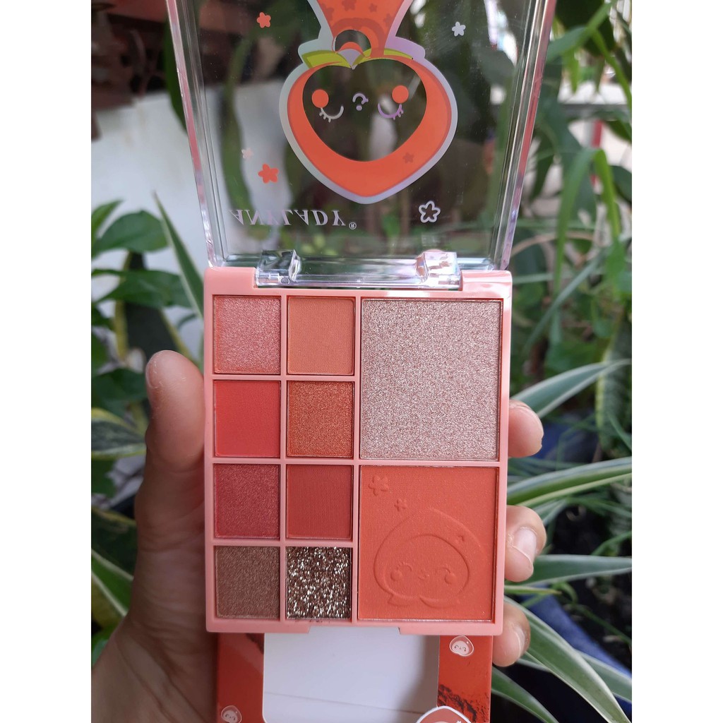 Phấn màu mắt Any Lady  Peach Girl  8 ô màu mắt + 2 ô má hồng