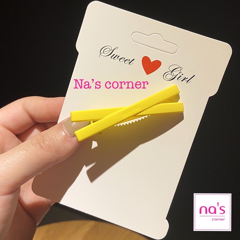 Kẹp tóc mái nhựa chữ X màu đẹp
