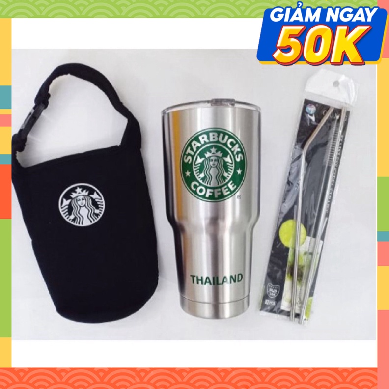 ly giữ nhiệt Yeti Đất nước xinh đẹp Thái Lan 900ml Kèm túi đeo, 2 đường ống dẫn Hút và cọ rửa...