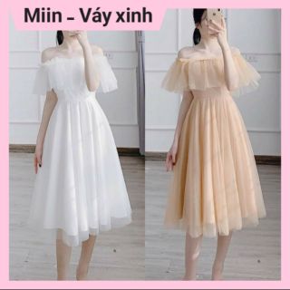 Váy công chúa trễ vai ren