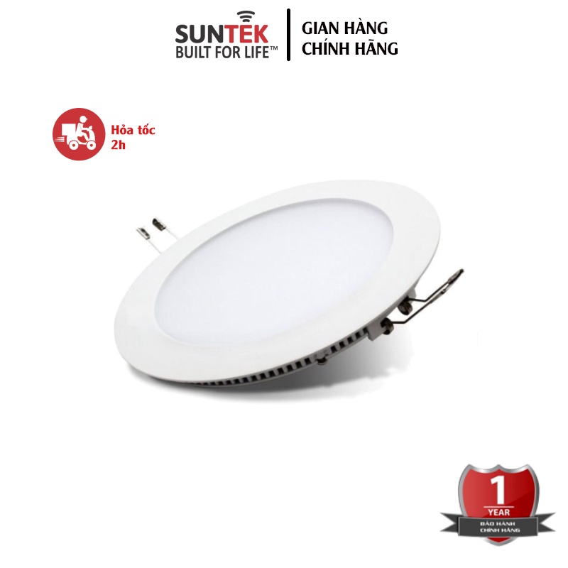 Đèn LED Âm Trần Tròn SUNTEK 6W - Ánh sáng Trắng/Vàng | Chống chói | Tuổi thọ 30.000 giờ - Bảo hành 12 tháng