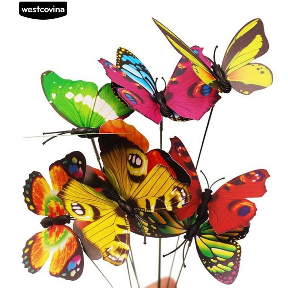 Set 15 Bươm Bướm Giả Trang Trí Vườn Cây Sinh Động