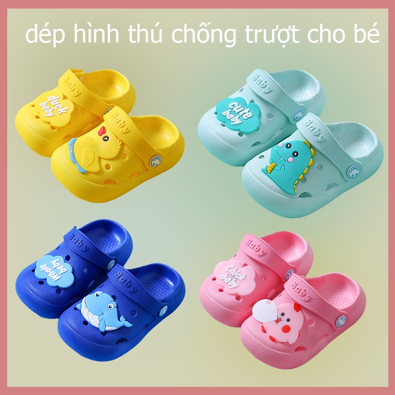 Dép Sandal Đế Mềm Chống Trượt Họa Tiết Hoạt Hình Thời Trang Mùa Hè Cho Trẻ Em Trai