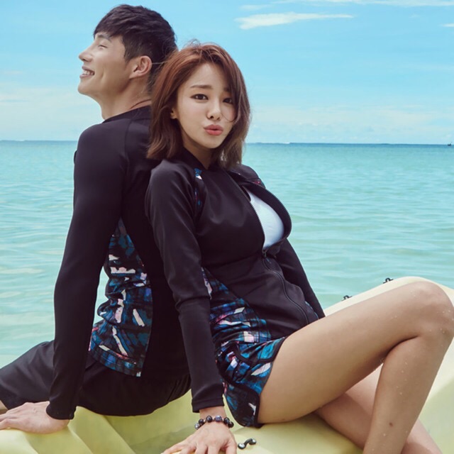 Bikini tay dài nữ quần đùi hot 2019