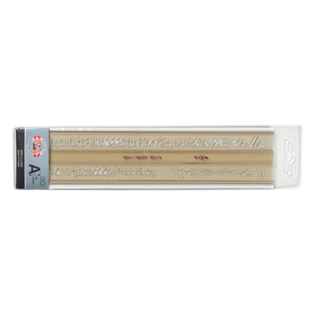-Thước chữ 0.25mm / 0.35mm / 0.5mm / 0.7mm và thước chữ bộ, Thước Gốt Chữ KOH-I-NOOR