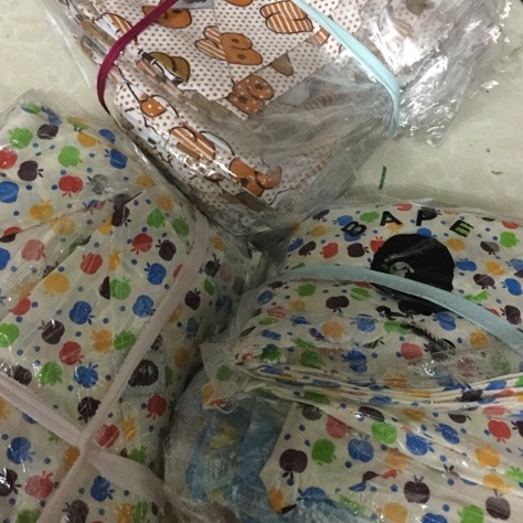 Khăn Tam Giác BaPe Buộc Dây Cho Bé, Khăn Che Thóp Sơ Sinh