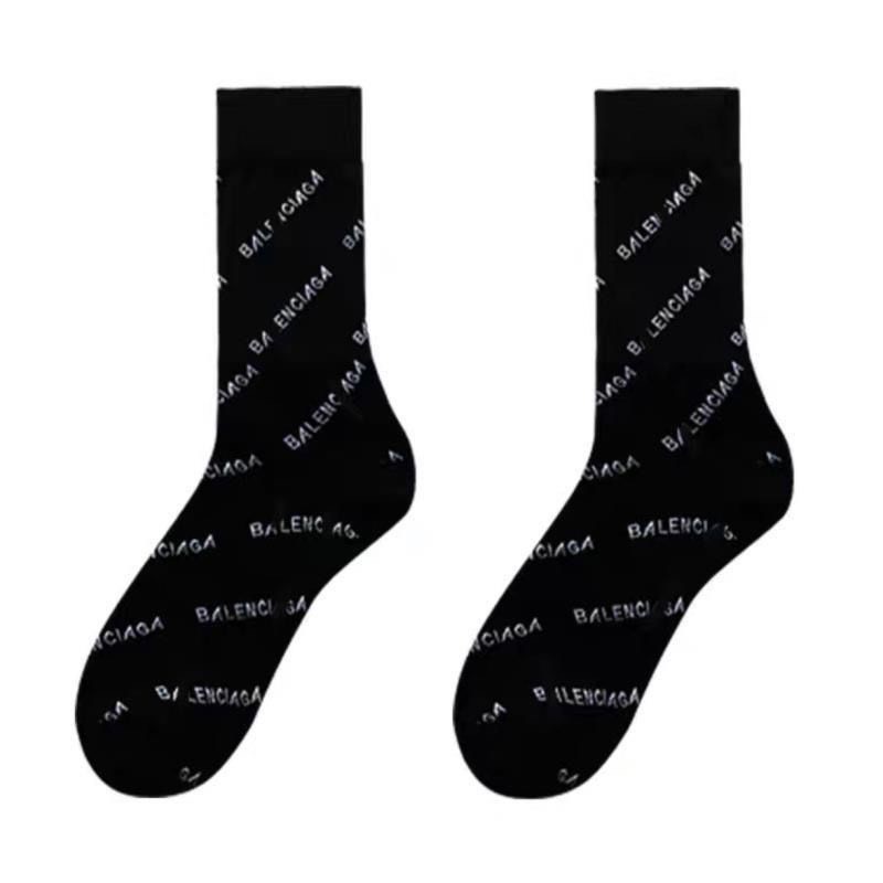 Tất nam nữ cao cổ in hình chữ cực ngần_ Vớ len nam nữ cao cổ cá tính Set 5 đôi