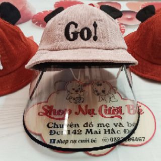 Mũ kèm lớp chắn gió bụi cho bé