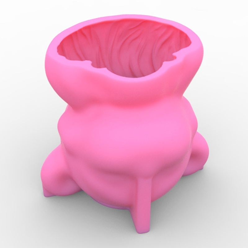 Khuôn silicon làm chậu cây mọng nước hình cô gái dễ thương