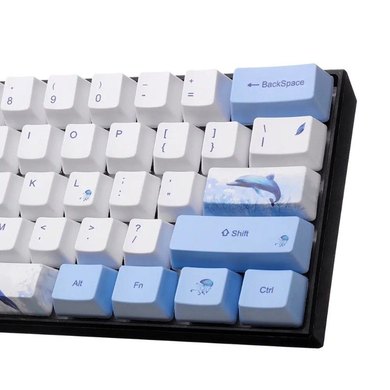 zzz Mechanical Keyboard OEM Profile DYE-SUB Keycap For GH60 GK64 72 Keys PBT Keycaps