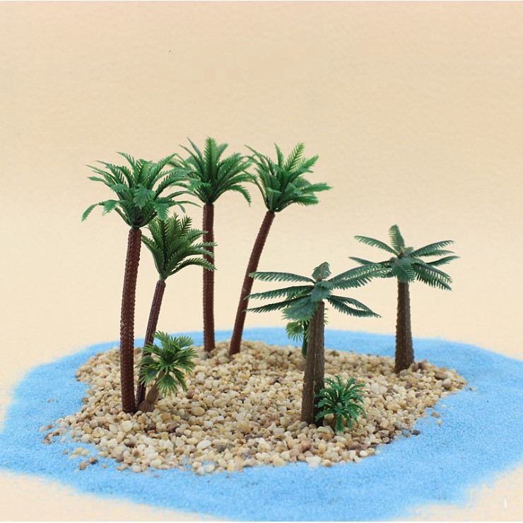 Mô hình các loại cây cọ, cây dừa trang trí tiểu cảnh, sa bàn, bonsai, DIY