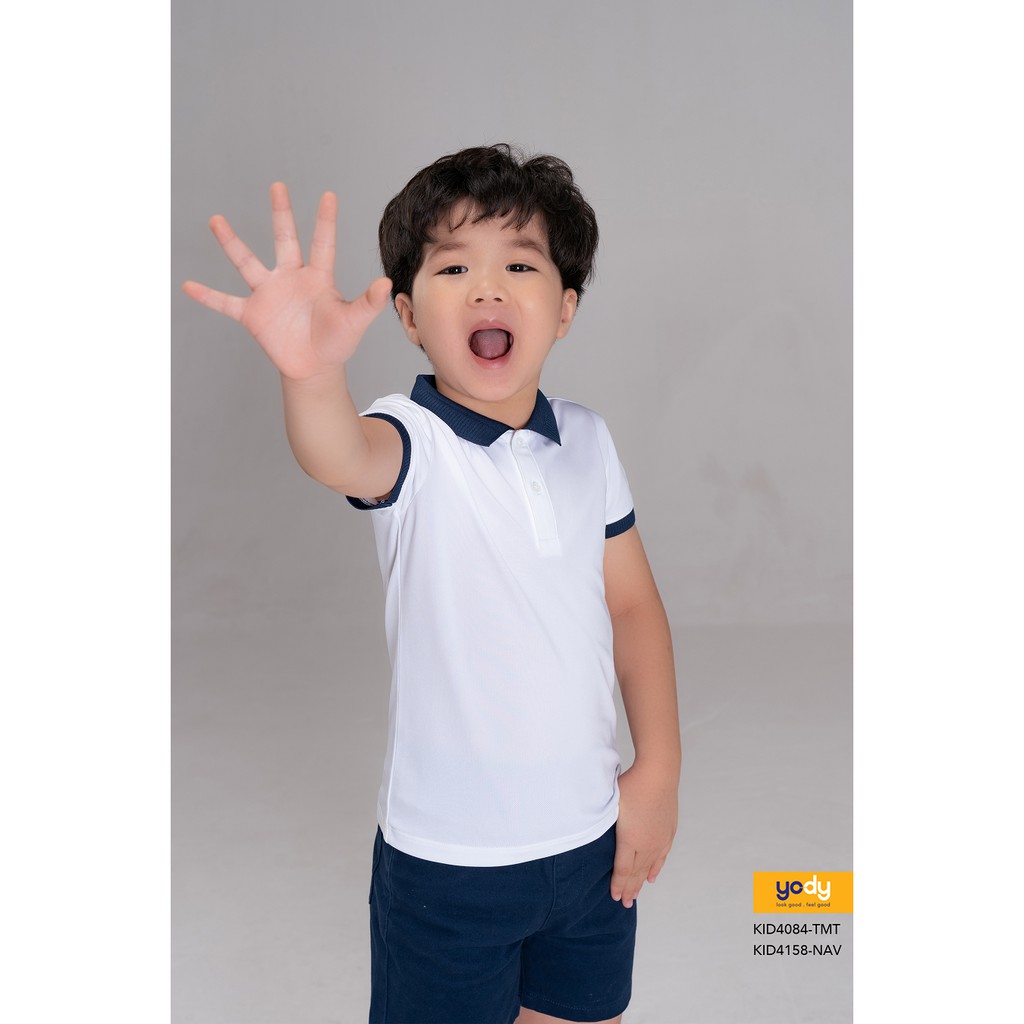 Áo Polo Trẻ Em Chất Coolmax Chính Hãng YODY Áo Thun Có Cổ Trẻ Em - KID4084