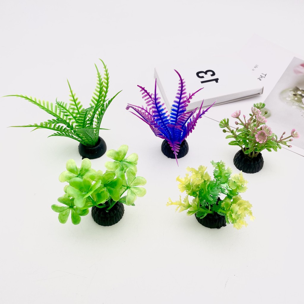 Cây nhựa trang trí bể cá 2,5 - 5 cm