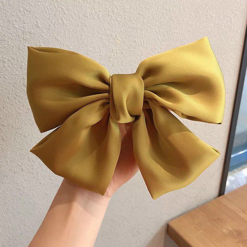 Kẹp tóc nơ chất liệu vải satin cao cấp,phong cách Hàn Quốc sang chảnh
