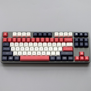 PBT keycap Cherry Profile 165 Phím Dye Thăng hoa Bố cục ANSI cho bàn phím cơ Công tắc Cherry MX (Hải quân Hoàng gia)