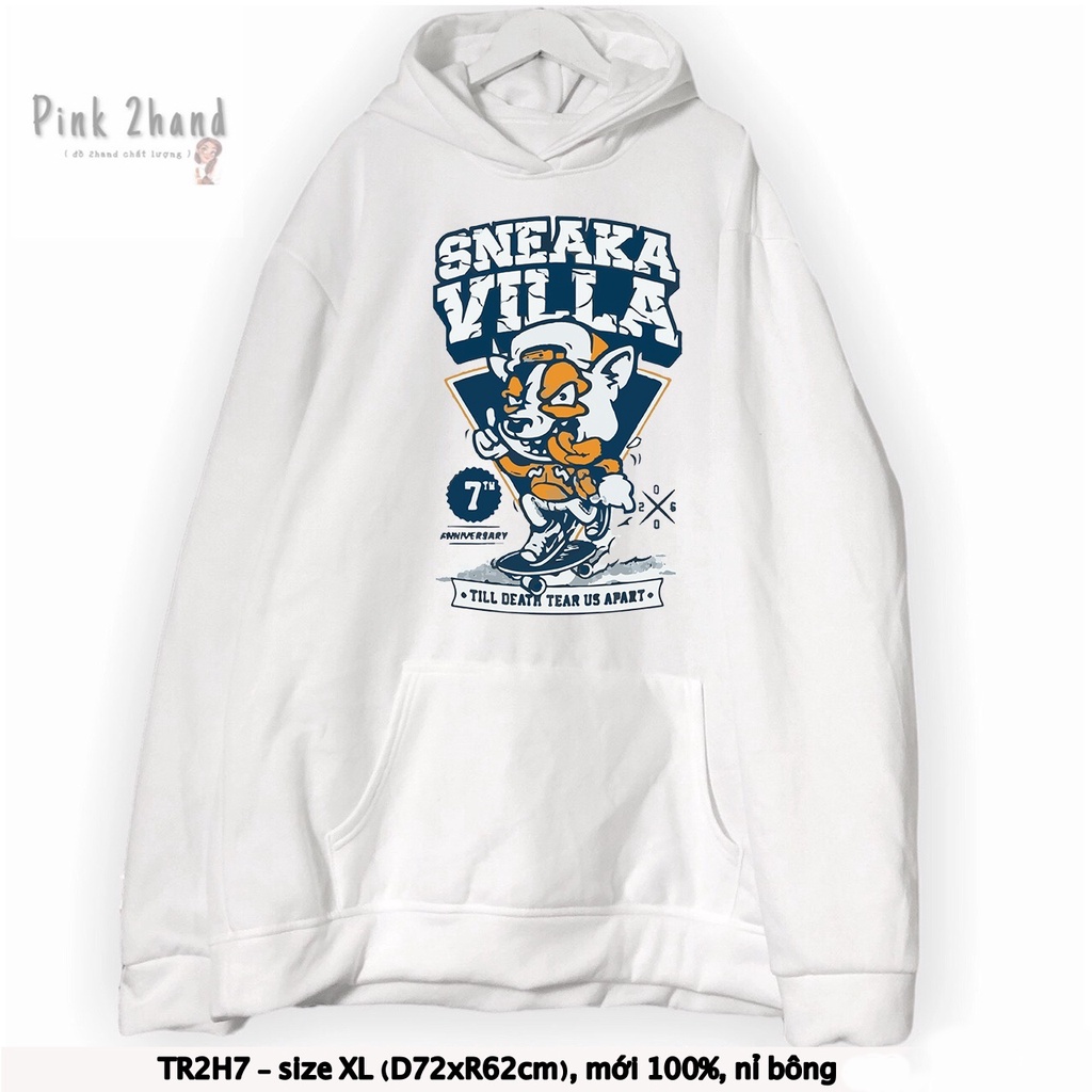 Áo Hoodie nữ, nam 2hand, chất dày, size XL/XXL - 120522-2