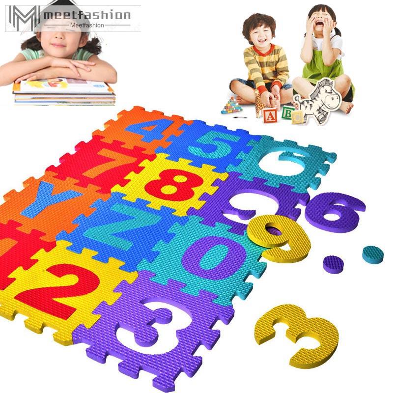 Set 36 thảm xốp xếp hình chữ cái, chữ số cho bé