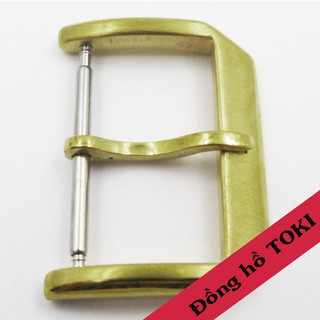 Khóa đồng hồ inox B2 vàng (18-20mm)