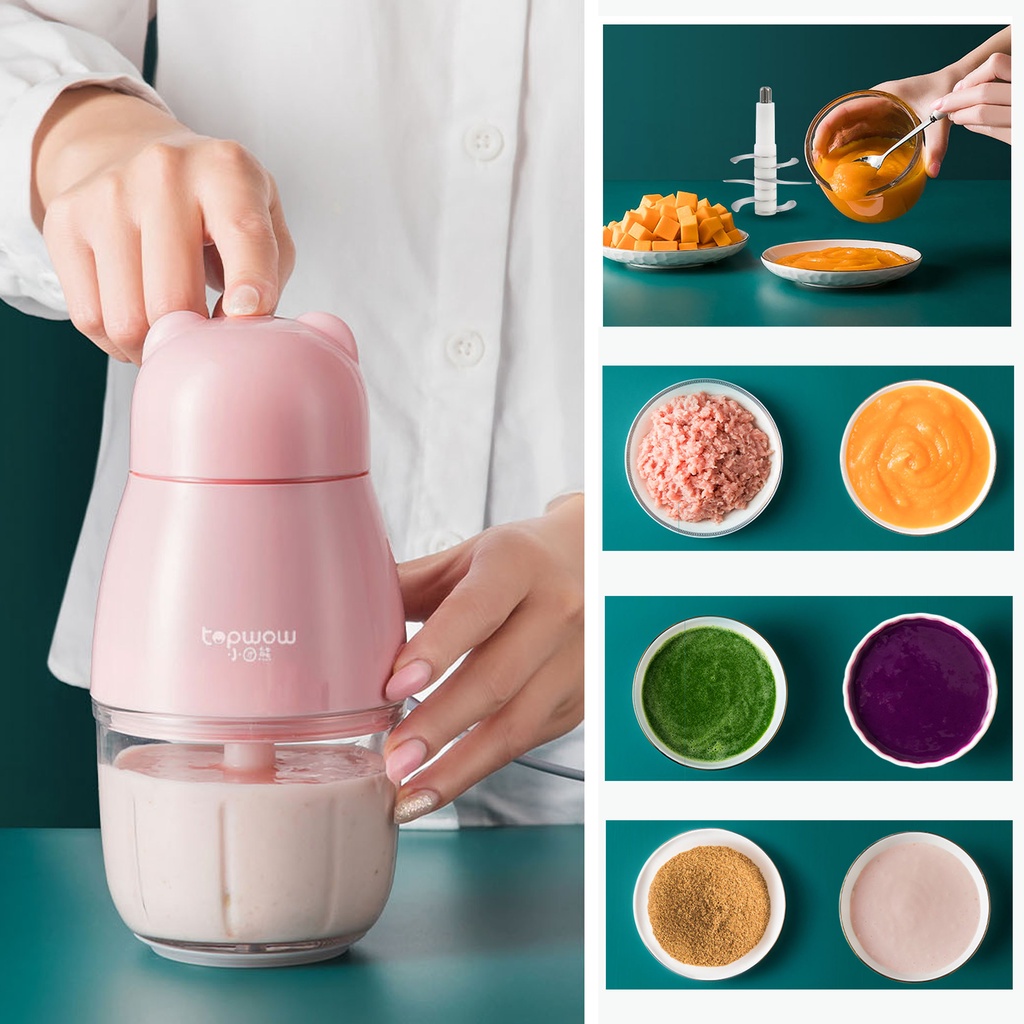 MÁY XAY 6 LƯỠI - MÁY XAY ĐA NĂNG TOPWOW A9 0.3 LÍT ( TẶNG KÈM QUÀ TẶNG 5 MÓN) VÀ AS9