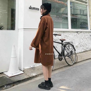ĐẦM SƠ MI NHUNG TÀ BẦU