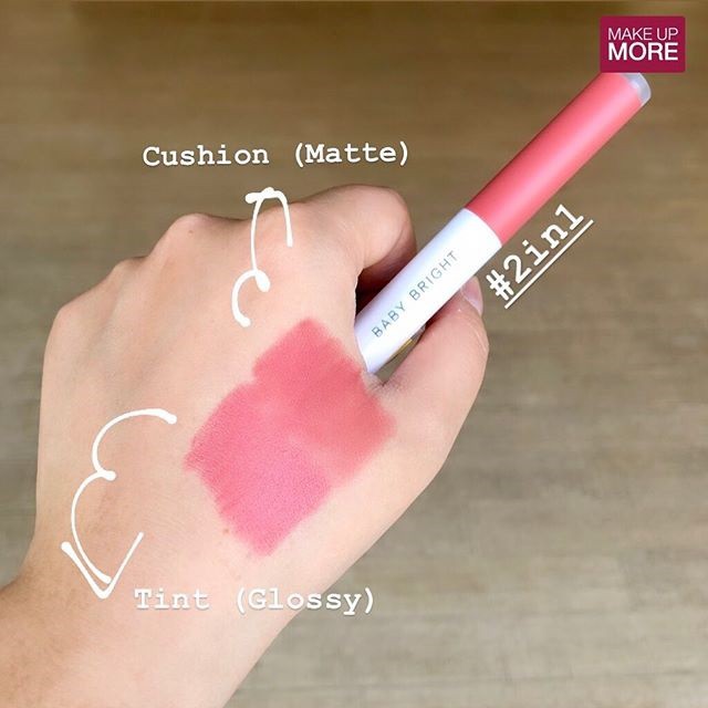 Son Baby Bright Plankton Hai Đầu Matte Cushion Lip and Moist Tint