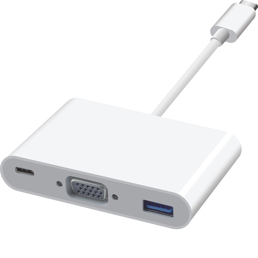CÁP TYPE C RA VGA CÓ CỔNG USB 3.0 VÀ CỔNG TYPE C