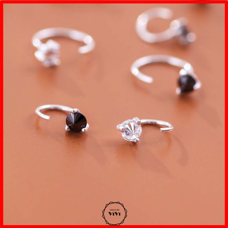 Bông tai nam nữ kiểu móc câu Hook – khuyên tai ViVi_Gift