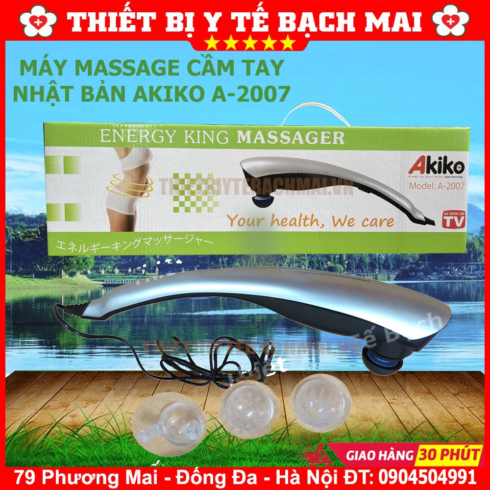 Máy Massage Cầm Tay Nhật Bản Akiko A-2007 [Chính Hãng Bảo Hành 01 Năm]