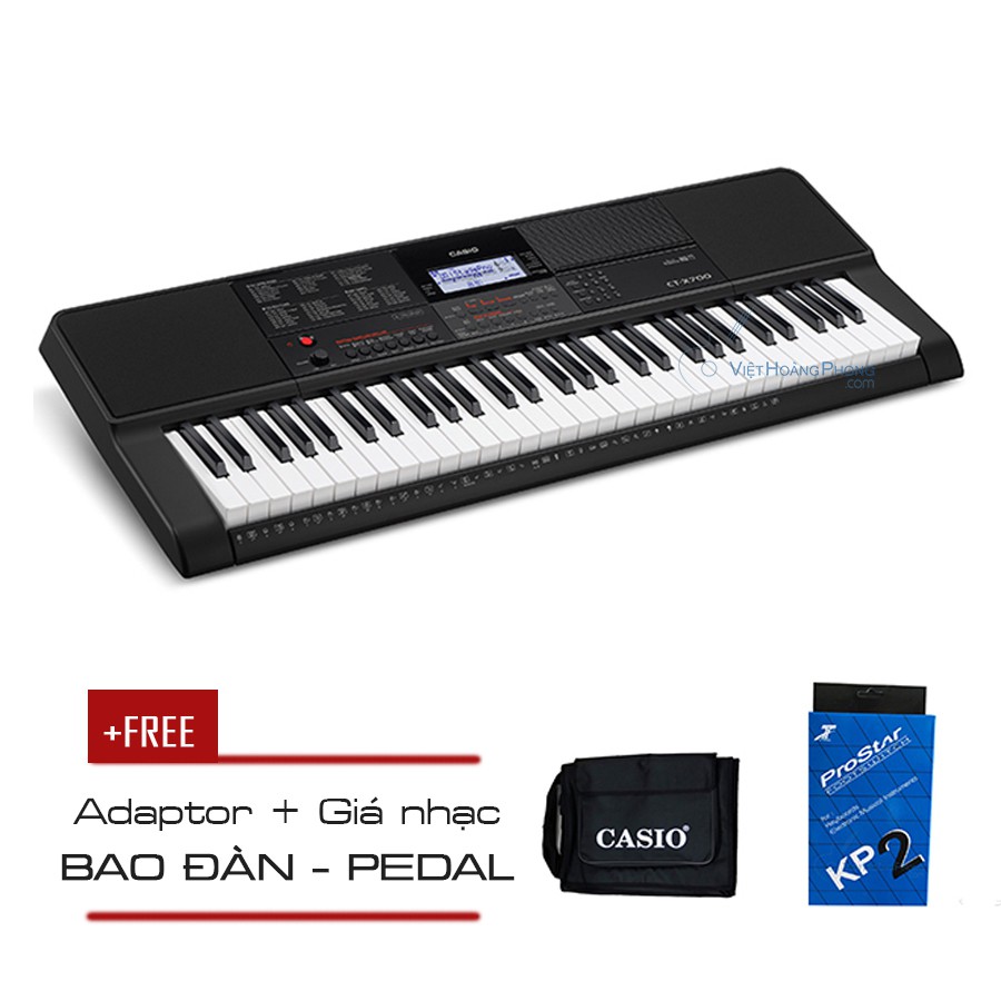 Đàn Organ Casio CT-X700 tặng kèm AD + Giá nhạc + Bao + Pedal