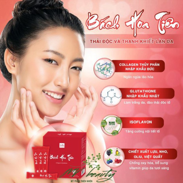 Cốm uống đẹp da Bách Hoa Tiên Las Beauty làm đẹp nội sinh - MY VANS BEAUTY | BigBuy360 - bigbuy360.vn