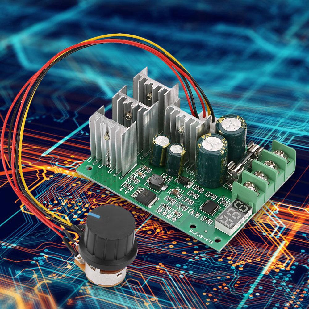 Mạch mô-đun PWM DC 6V-60V 30A kiểm soát tốc độ hiển thị hình ảnh kỹ thuật số 0-100%