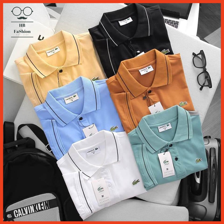 Áo thun POLO nam,Cổ viền, áo thun nam ngắn tay thêu Cá Sấu,trẻ trung năng động