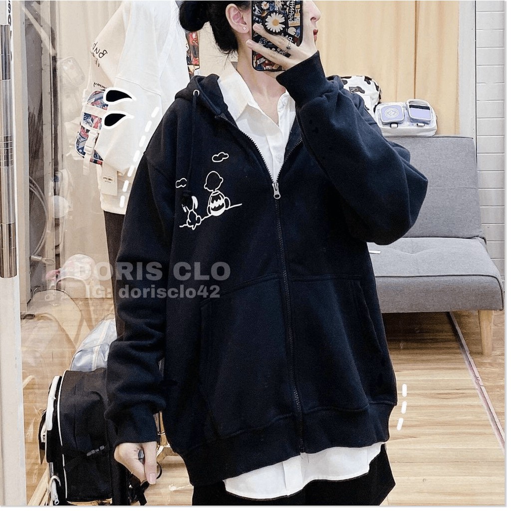 ÁO KHOÁC NỈ CÓ DÂY KÉO,MÀU SẮC SINH ĐỘNG,THIẾT KẾ HỌA TIẾT HỢP THỜI TRANG KHÁNH AN STORE