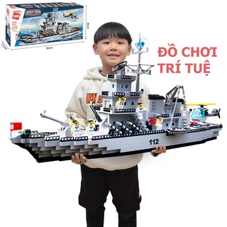 Lego đồ chơi lắp ráp tàu chiến hạm 112 giúp trẻ tư duy thông minh sáng tạo 910 mảnh ghép
