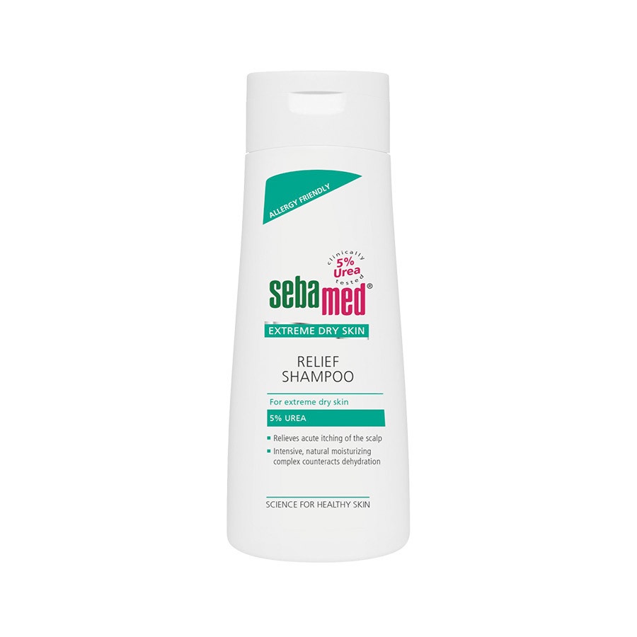 Dầu gội đầu giảm khô, ngứa Sebamed Extreme Dry Skin Relief Shampoo 5% Urea 200ml