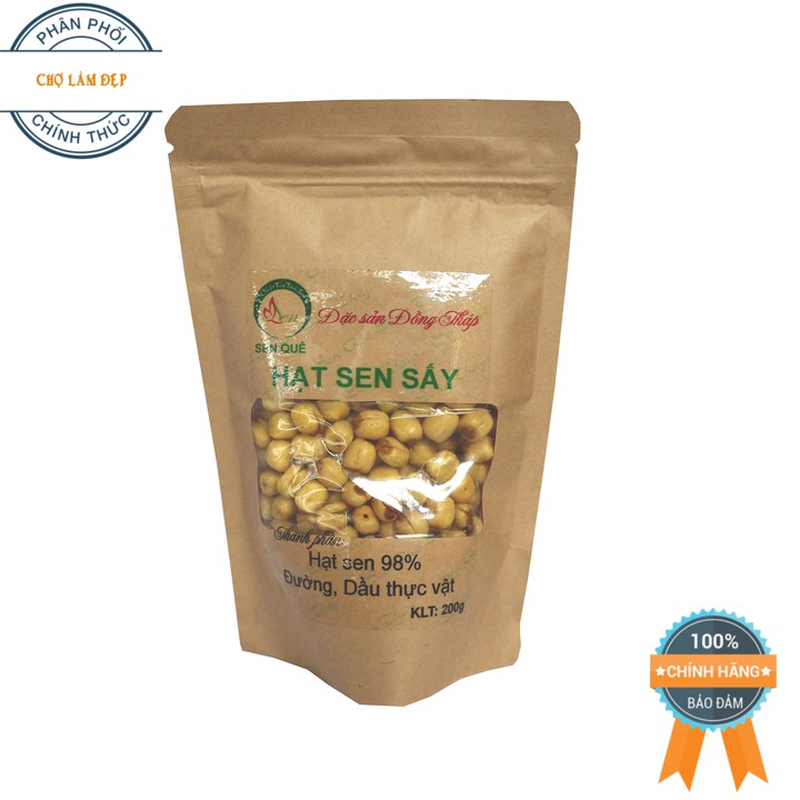 Hạt Sen Sấy Giòn – Sen Quê 200g (Đặc sản Đồng Tháp)