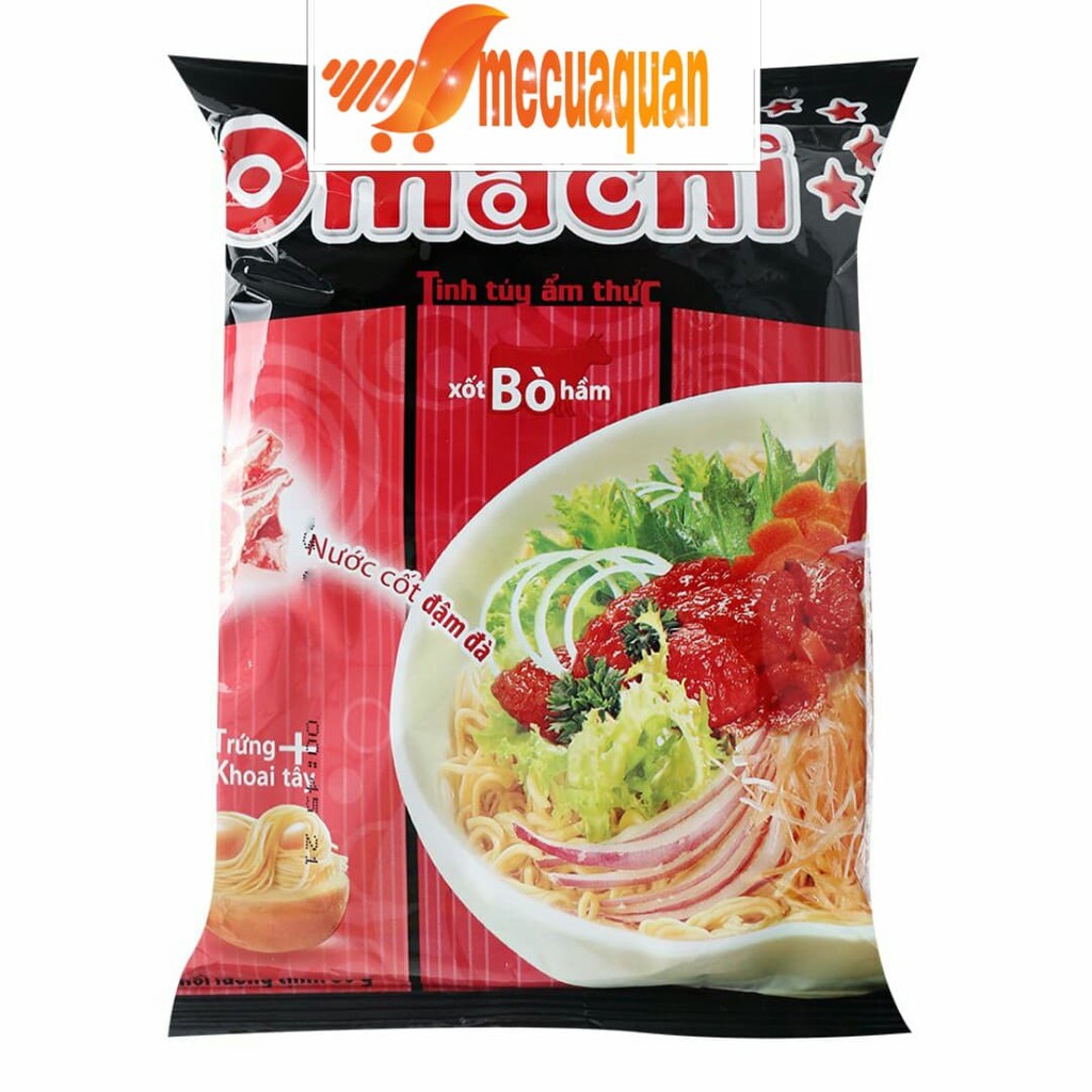 Mì khoai tây Omachi xốt bò hầm gói 80g