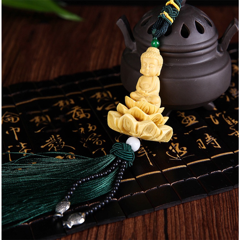 Khánh treo xe ô tô trang trí ô tô xe hơi hình hoa sen, tượng phật,Dây Treo Hoa Sen Trang Trí Ô Tô