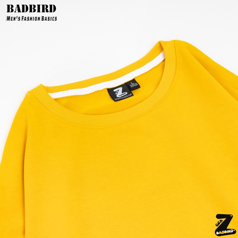 Áo thun dài tay oversize BADBIRD, chất nỉ da cá cao cấp Sweater trơn basic, Thương hiệu Việt