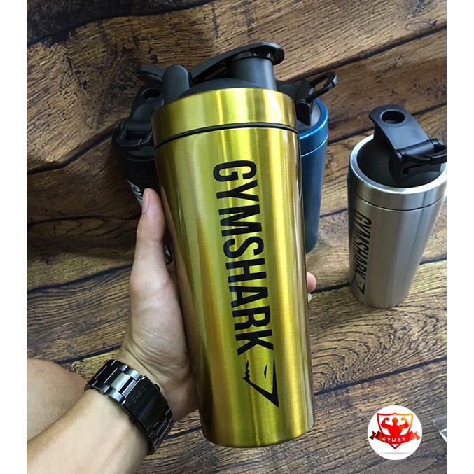 🎈🎈🎈 BÌNH LẮC GYM SHARK INOX 💥💥💥 - 850ML [ INOX 304 CAO CẤP ]