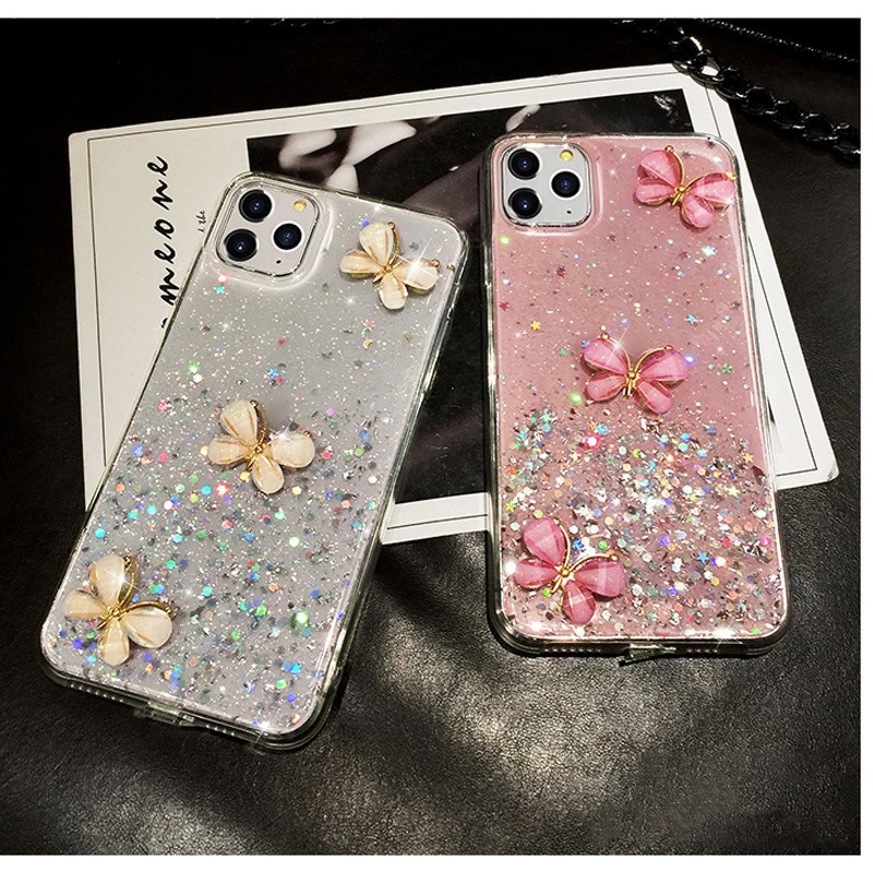 Ốp Lưng Hình Bướm Cho iphone 15 14 11 12 13 pro max xr x 7 8 plus