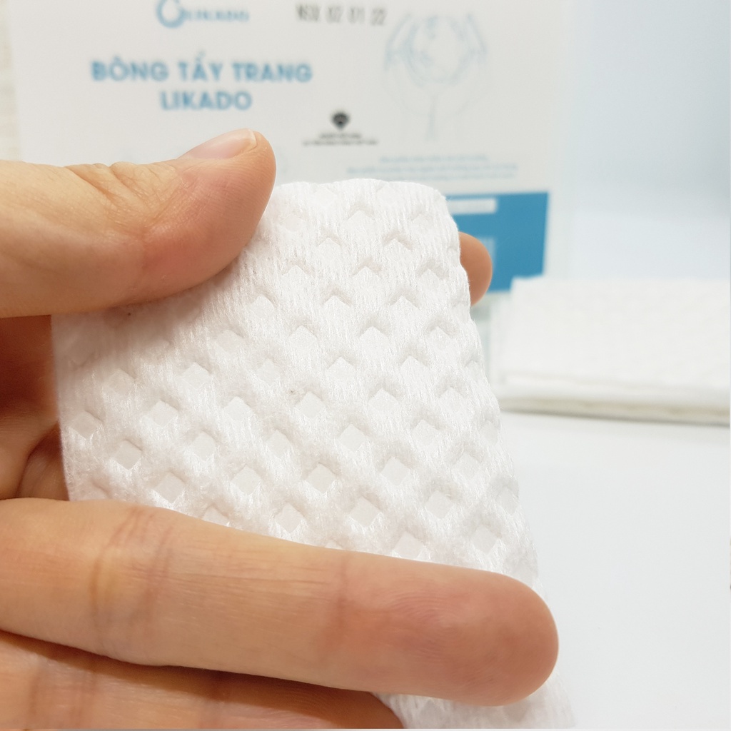 Bông tẩy trang Likado khổ lớn 6cm*8cm
