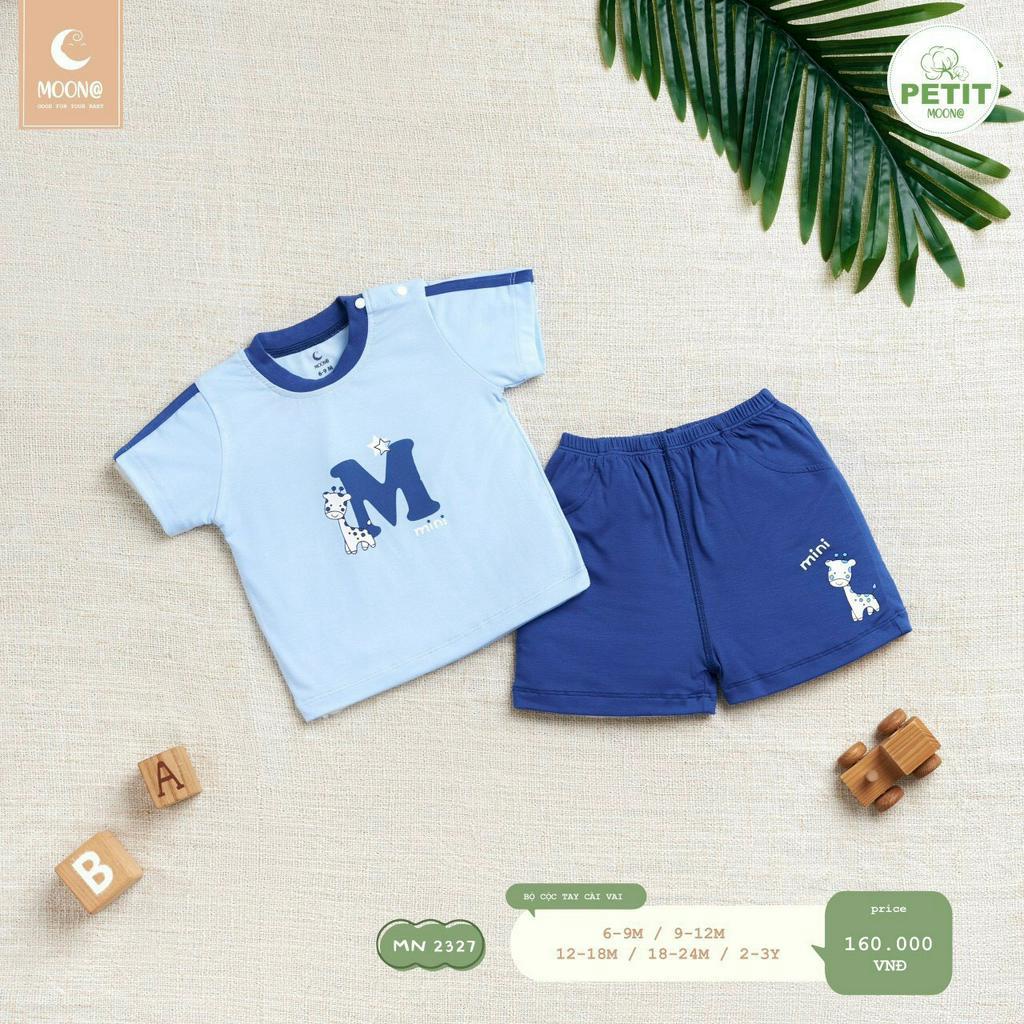 Bộ cộc tay petit cho bé trai và bé gái dễ thương BST xuân hè 2022