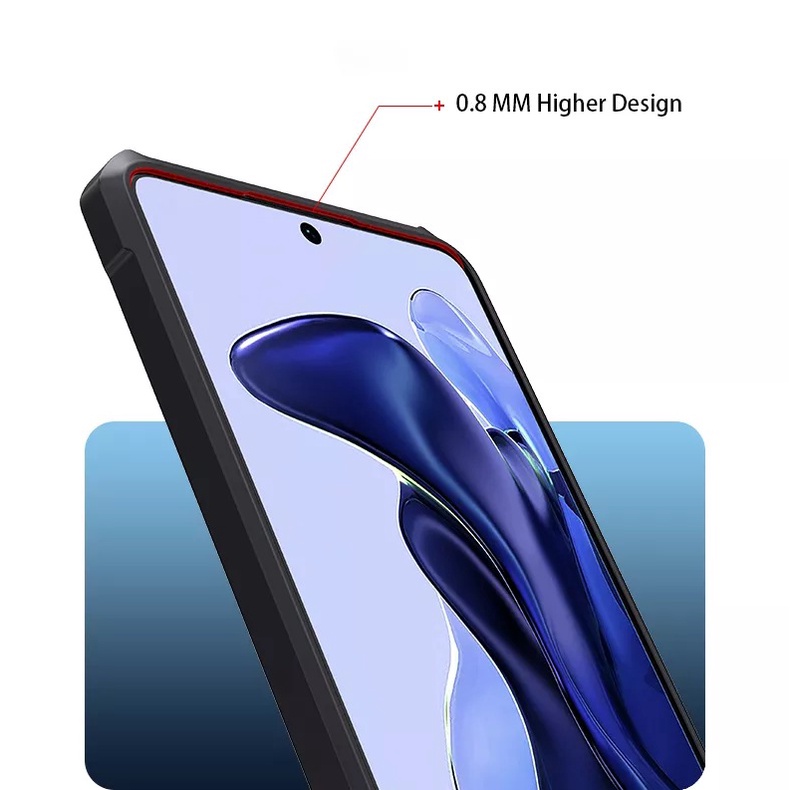 Ốp lưng Xiaomi Mi 11T / Mi 11T Pro / Xiaomi 12T / Xiaomi 13T / 13T Pro hiệu Xundd lưng trong viền màu chống sốc
