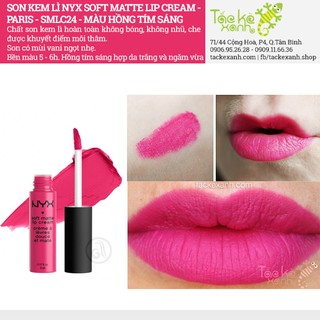 Son kem lì NYX Soft Matte - Paris SMLC24
