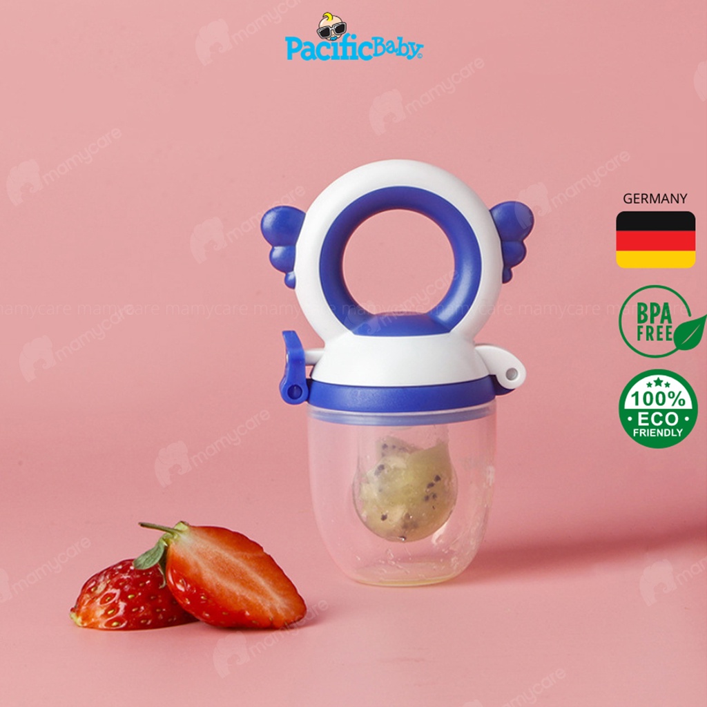 Túi nhai ăn dặm silicon Pacific Baby Germany, túi nhai hoa quả chống hóc an toàn tiện lợi cho bé - MAMYCARE